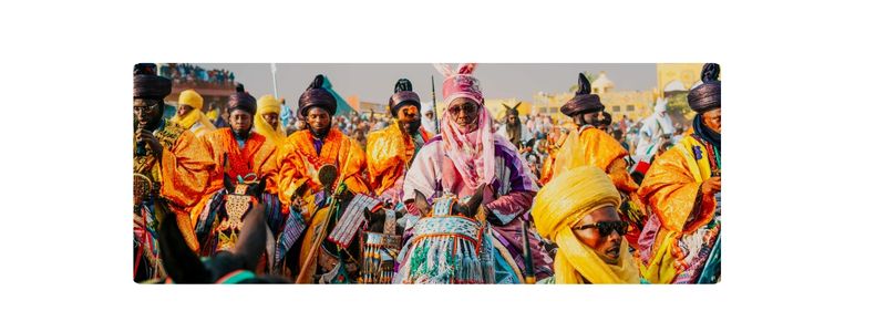 Nigerian Durbar Parade with Traditional Horsemen